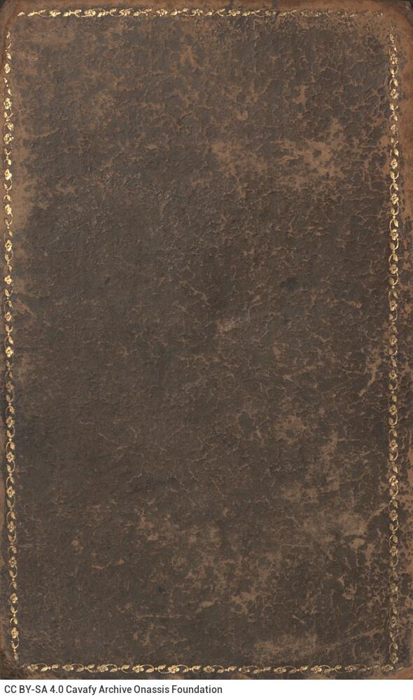 16 x 10.5 cm; 428 p. + 2 s.p., p. 1 bookplate CPC, p. 428 colophon. A. Brown’s handwritten signature with pencil on recto o